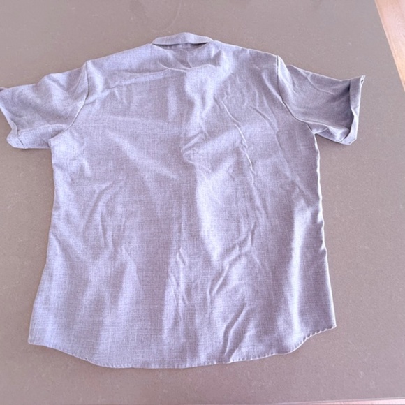 Men's Shirts Short Sleeve Casual Button Down Shirt Linen Blend XXL fits like XL - Picture 7 of 8